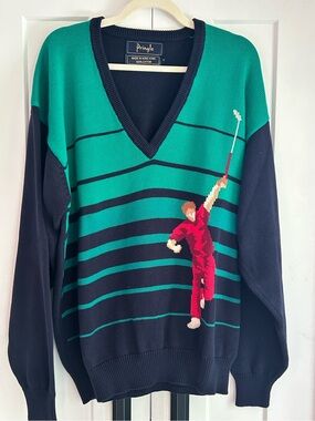 Vintage 1980’s Men’s Pringle of Scotlandland Golf sweater size XL